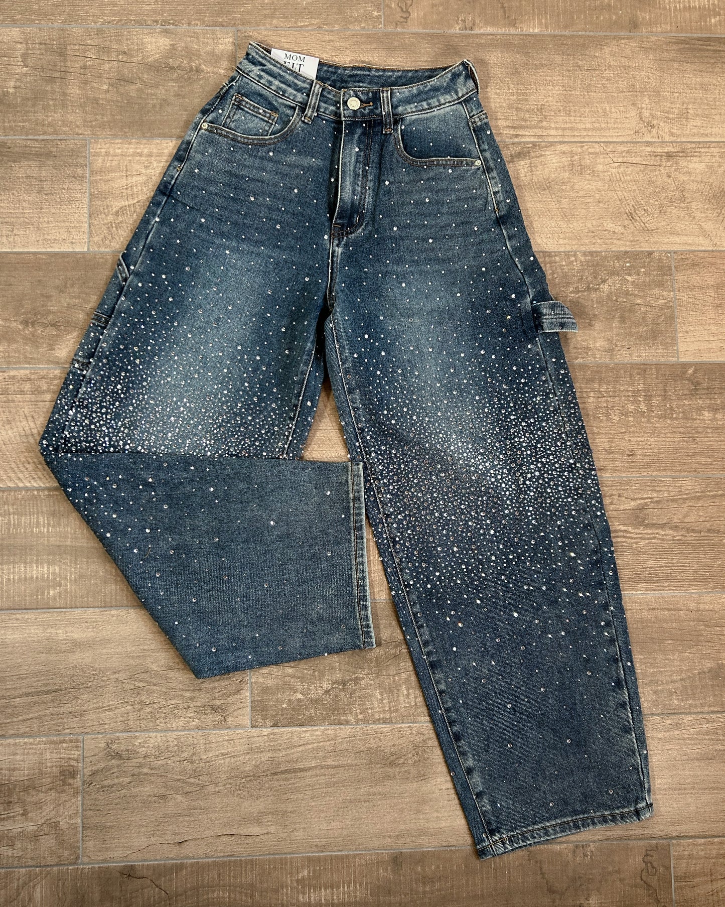 Jeans Donna Balloon con Strass – Effetto Chic ✨
