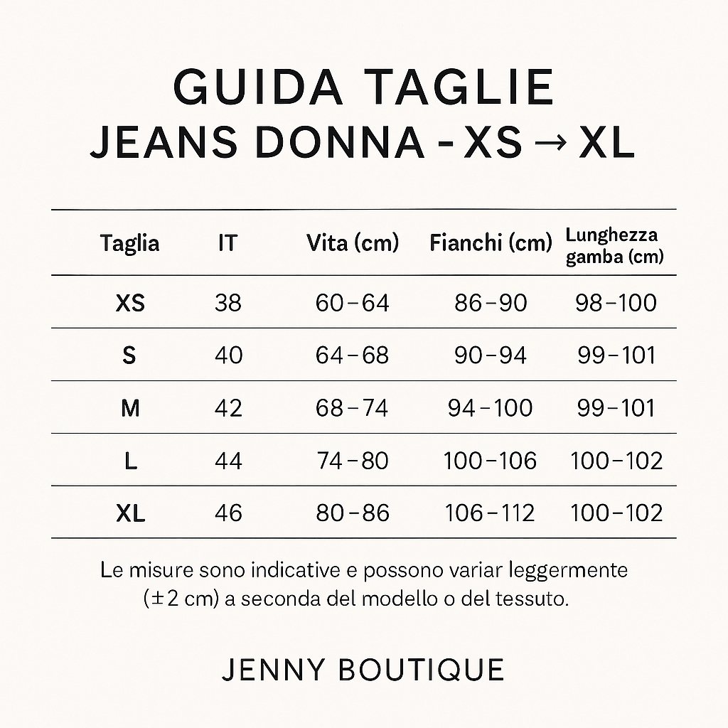Skinny Jeans Donna Vita Alta – Super Stretch Comfort