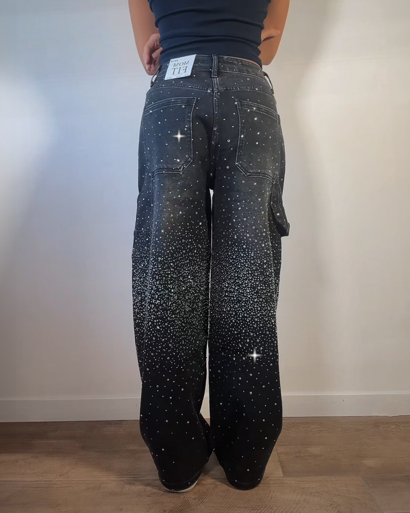 Jeans Donna Balloon con Strass – Effetto Chic ✨
