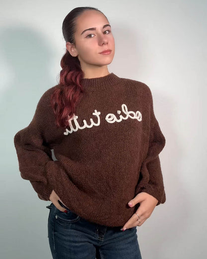 Maglione “Odio Tutti” – Morbido, Caldo e Super Trendy