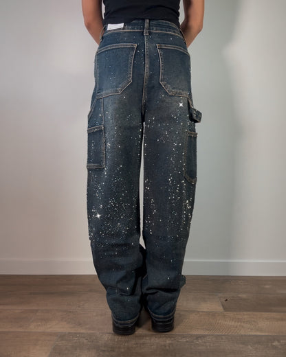 Jeans Donna Balloon con Strass – Effetto Brillante ✨