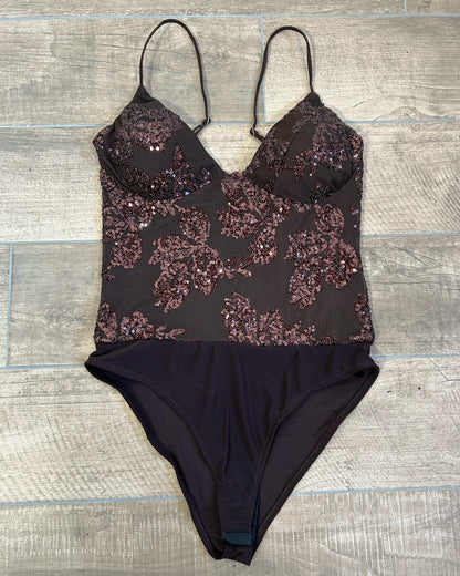 ✨ Body con Paillettes – Modello Luce