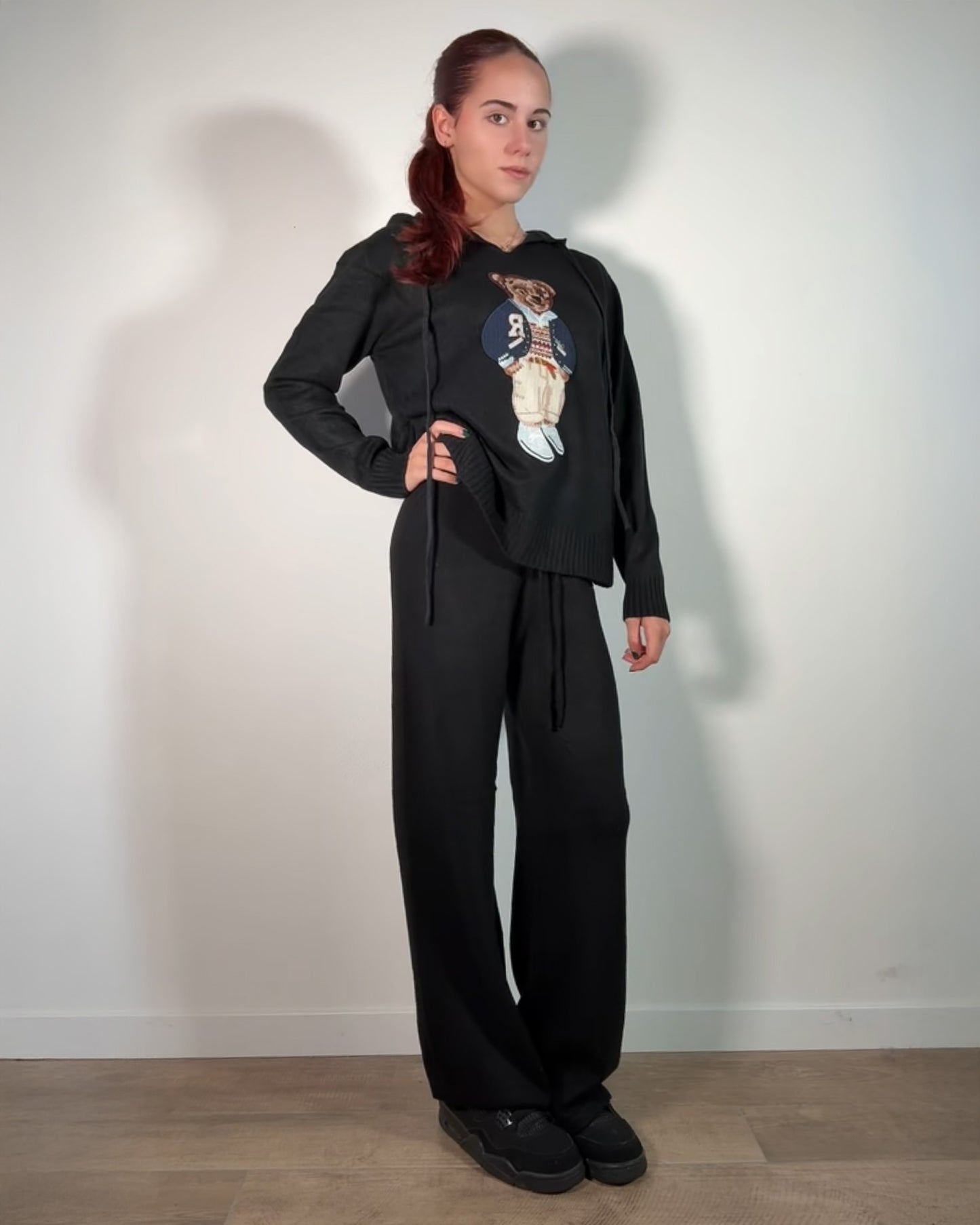 Completo Donna Loungewear con Orsetto Ricamato