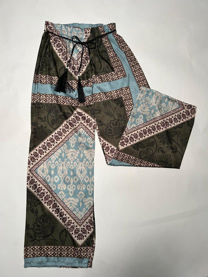 Pantalone Largo Fantasia Boho Chic
